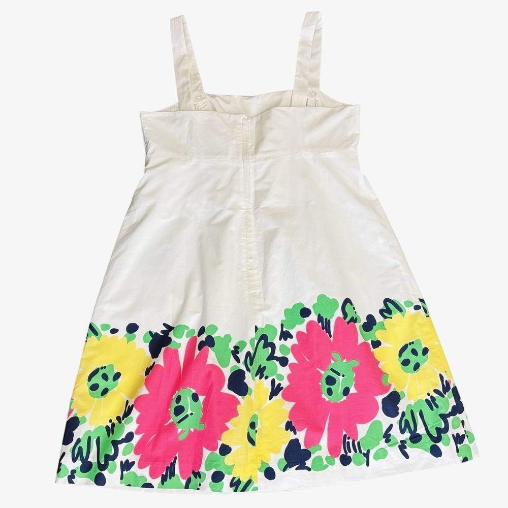NWT Lilly Pulitzer Doodle Bug‎ Daisy Place Dress  Sz 14 Removable Straps Cotton - Picture 10 of 14